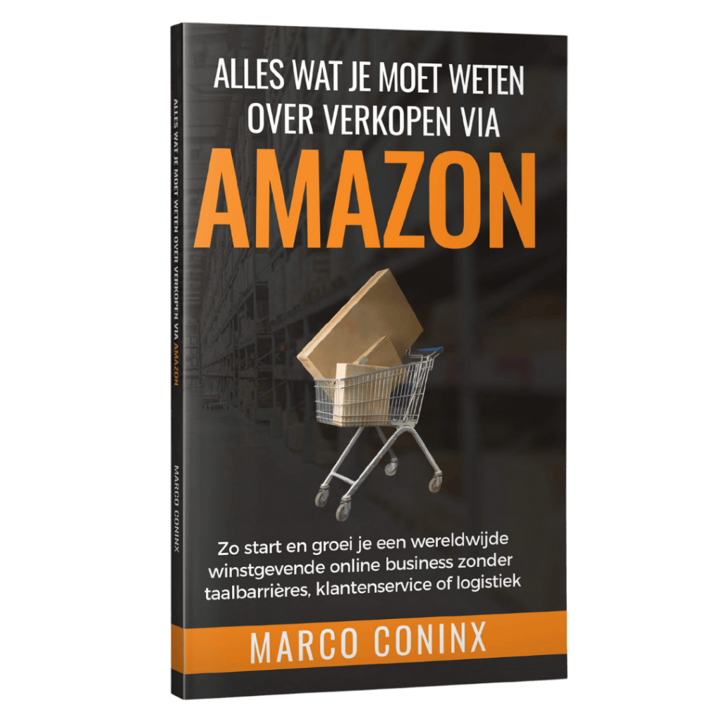 Alles Wat Je Moet Weten Over Verkopen Via Amazon Boek Van Marco Coninx Voorkant rechts