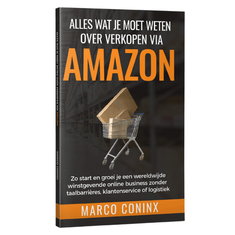 Alles Wat Je Moet Weten Over Verkopen Via Amazon Boek Van Marco Coninx Voorkant rechts