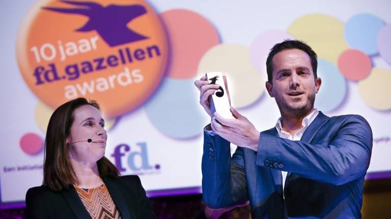 Marco Coninx Succesvolle Ondernemer Op Amazon Tijdens FD Gazelle Award Uitreiking